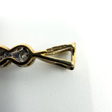 9ct White & Yellow Gold Diamond Christian Cross Pendant 375