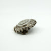 Antique Victorian Sterling Silver Aesthetic Roses Engraved Brooch 925