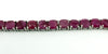 7.5" Sterling Silver 26ct Natural Ruby Tennis Bracelet 925