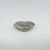 Large Vintage Sterling Silver Foliate Engraved Heart Photo Locket / Pendant 925