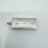 Large Chunky Vintage Sterling Silver Ingot Pendant (Sheffield 1976) 31g