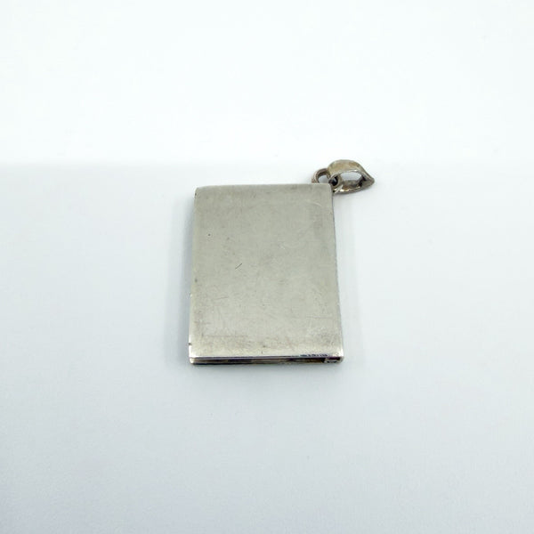 Vintage Sterling Silver Engraved Secret Locket Photo Book 925