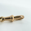 Vintage 9ct Rose Gold 16” Albert Chain Necklace Double Dog Clip T-Bar Charm 39g 