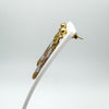 3x Coloured Gold Dangle Drop Earrings in Sterling Silver 925 Vermeil Overlay
