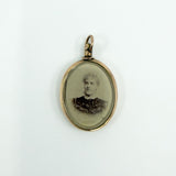 Antique 9ct Rose Gold Double Sided Glass Photo Locket 375 Chester 1902