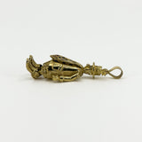 Large Chunky Vintage 9ct Gold Articulated Clown CZ Pendant 375 (1996)