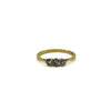 Vintage 18ct Gold 0.30ct Diamond Trilogy Ring 750 Size Q