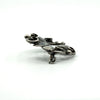 Vintage Sterling Silver Floral Brooch 925