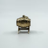 Large Chunky Vintage 9ct Gold Barrel Keg Pendant Charm 375 Whiskey Brandy Beer
