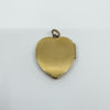 Vintage 9ct Gold Heart Locket Floral / Etched / Scroll Design Engraving 375 5.6g