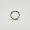 9ct Rose Gold Oval Links Full Band / Ring 375 Size N (London 2015)