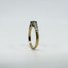 Vintage 18ct Gold & Platinum 0.20ct Diamond Solitaire Ring 750 Size N