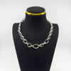 Vintage Sterling Silver Unusal Fancy Link 16" Chain 925 (London 2000) Millennium