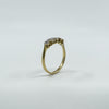 Vintage 18ct Gold Diamond 5x Stone Engagement Ring 750 Size K