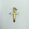 Vintage 9ct Gold Reversible Engraved Christian Cross Crucifix Pendant Charm 375