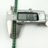 Sterling Silver Natural 16.50ct Emerald & Diamond Double Row Tennis Bracelet 925