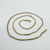 Vintage 9ct Gold 16” Twisted Curb Chain Necklace