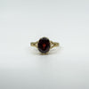Vintage 9ct Gold 2ct Amethyst Solitaire Ring Size O - P (Birmingham 1994)