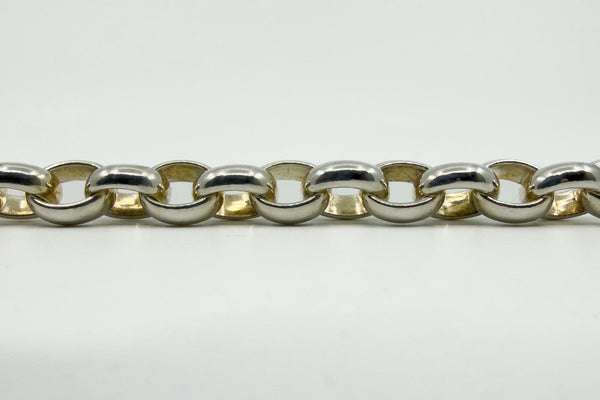 Chunky Sterling Silver 18.5” Belcher / Oval Links Chain 925 Heavy 102g Unisex