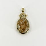 Large Vintage 1990 9ct Gold Double Sided Fob 375 by David Scott Walker