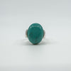 Sterling Silver Chunky Natvie Turquoise Ring 925 Size R 