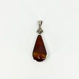 Large Chunky Vintage Blue & Brown Banded Agate Pendant 925 by David Scott Walker