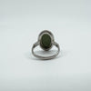 Vintage Sterling Silver Wedgewood Green Jasper Ware Cameo Ring 925 Size N - O