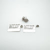 0.10ct Pave Diamond Stud Earrings in Sterling Silver 925 New in Box