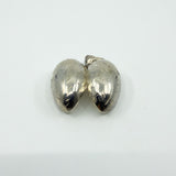Chunky Vintage Sterling Silver Oval Foliate Engraved Photo Locket 925 (1996)
