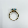 9ct Yellow Gold 2.50ct Blue Topaz Solitaire Ring 375 Size N (Birm 2006)