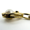 Vintage 9ct Gold 6mm Pearl & Diamond Pendant & 18” Chain Necklace 375 (1980)