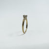 Vintage 14ct Gold 0.25ct Diamond Solitaire Ring 585 Size M 1/2