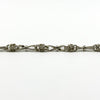 Vintage Sterling Silver 16” Byzantine Fancy Link Chain & T-Bar Toggle 925