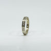 Vintage 9ct White Gold Paste Full Eternity Band / Ring Size M 
