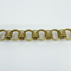 Vintage 9ct Gold Chunky Fancy Links 8” Bracelet 375 (London 1974) 14g 