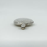 Vintage Oval Foliate Engraved Locket in Sterling Silver 925 (1993)
