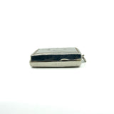 Chunky Vintage Sterling Silver Engraved Initail O Secret Locket Photo Book 925