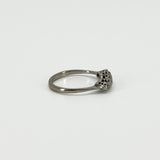 Vintage 18ct White Gold 0.82ct Diamond 5 Stone Ring 750 Size M