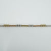 Sterling Silver 9ct Rose & Yellow Gold Beaded Ball & Links 7.5” Bracelet 925 375