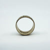 Wide Chunky Vintage 9ct Gold Starry Engraved Full Band Ring 375 Size L 1963