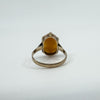 Vintage 9ct Gold Large Chunky Carved Cameo Ring 375 Size P