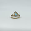9ct Yellow Gold 2.50ct Blue Topaz Solitaire Ring 375 Size N (Birm 2006)