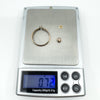 Antique 9ct Rose Gold Small Double Sided Glass Locket (Chester 1900)