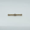 Vintage 9ct Gold Twisted T-Bar Pendant / Charm 375