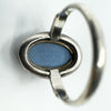 Vintage Sterling Silver Wedgewood Blue Jasper Ware Cameo Ring 925 Size M N 1982