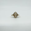 Vintage 9ct Gold Small Left Facing Carved Cameo Ring 375 Size P 