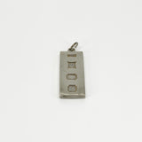 Large Chunky Vintage Sterling Silver Ingot Pendant 925 (Birm 1978)