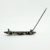 Antique Victorian Sterling Silver & Rose Gold Swallow & Ivy Brooch 925 Birm 1901