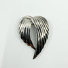 Large Sterling Silver Vintage Double Angel Wings Brooch 925