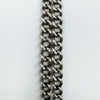 Vintage Sterling Silver 16” Albert Chain & T-Bar with MOP Fob (Edinburgh 1950) 